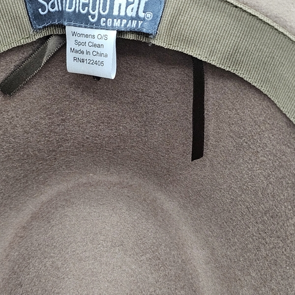 San Diego Hat Company Brown Wool Fedora Hat - Picture 10 of 11